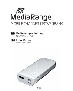 Handleiding MediaRange MR751 Mobiele oplader