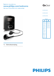 Handleiding Philips SA3RGA02BN GoGear Mp3 speler