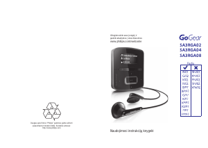Vadovas Philips SA3RGA02PN GoGear MP3 leistuvas
