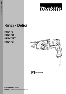 Kullanım kılavuzu Makita HR2470T Kırıcı delici
