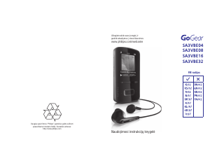 Vadovas Philips SA3VBE04PN GoGear MP3 leistuvas