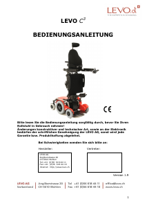 Bedienungsanleitung LEVO C3 Elektrorollstuhl