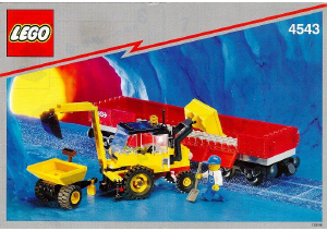 Bedienungsanleitung Lego set 4543 Trains Flachbettwagen
