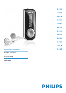 Handleiding Philips SA4101 Mp3 speler