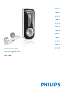 Bruksanvisning Philips SA4101 MP3-spiller