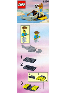 Manual Lego set 6234 Pirates Renegades raft