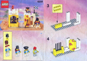 Manual Lego set 6259 Pirates Broadsides brig