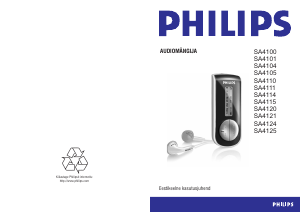 Kasutusjuhend Philips SA4115 Mp3-mängija