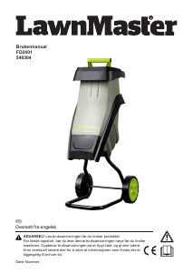 Bruksanvisning LawnMaster FD2401 Kompostkvern