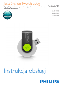 Instrukcja Philips SA4DOT02PN GoGear Odtwarzacz Mp3