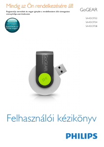 Használati útmutató Philips SA4DOT02WN GoGear MP3-lejátszó