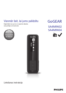 Rokasgrāmata Philips SA4MIN04RF Mp3 atskaņotājs