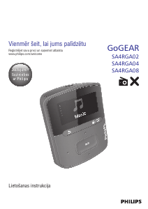 Rokasgrāmata Philips SA4RGA02KN GoGear Mp3 atskaņotājs