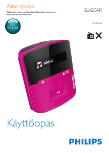Käyttöohje Philips SA4RGA04RN GoGear MP3-soitin