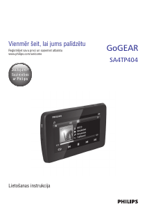 Rokasgrāmata Philips SA4TP408KF GoGear Mp3 atskaņotājs