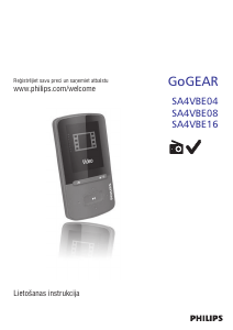 Rokasgrāmata Philips SA4VBE04KF GoGear Mp3 atskaņotājs