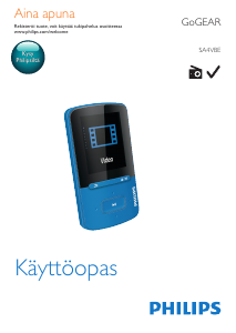 Käyttöohje Philips SA4VBE04KF GoGear MP3-soitin