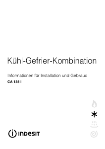 Bedienungsanleitung Indesit CA 138 I Kühl-gefrierkombination