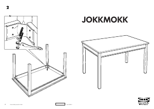 Manual de uso IKEA JOKKMOKK Mesa de comedor