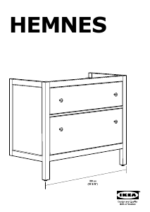 Hướng dẫn sử dụng IKEA HEMNES (100x49x89) Tủ kệ