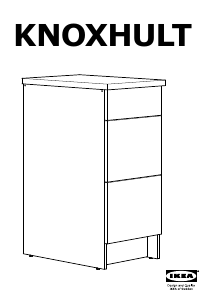 Bruksanvisning IKEA KNOXHULT (40x61x90) Underskap