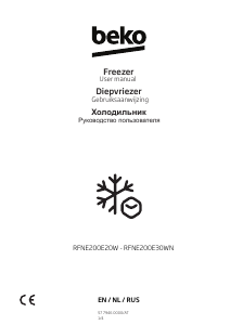 Manual BEKO RFNE200E30WN Freezer