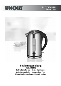 Manual Unold 18116 Blitzkocher Noble Line Kettle