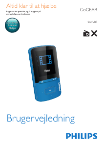 Brugsanvisning Philips SA4VBE08SN GoGear Mp3 afspiller