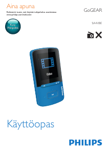 Käyttöohje Philips SA4VBE08SN GoGear MP3-soitin
