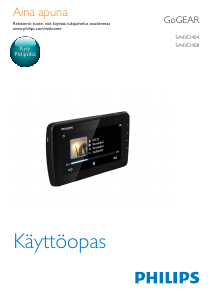 Käyttöohje Philips SA4VD408AF GoGear MP3-soitin