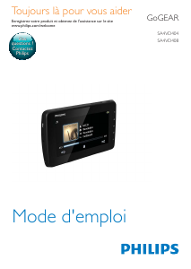 Mode d’emploi Philips SA4VD408AF GoGear Lecteur Mp3