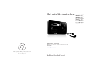 Vadovas Philips SA5245BT GoGear MP3 leistuvas