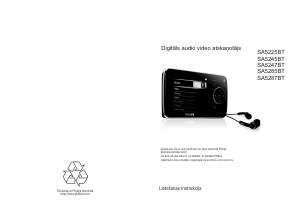 Rokasgrāmata Philips SA5245BT GoGear Mp3 atskaņotājs