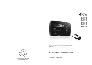 Rokasgrāmata Philips SA5285 GoGear Mp3 atskaņotājs