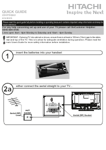 Handleiding Hitachi 22HYD06U LED televisie