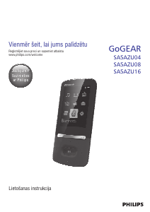 Rokasgrāmata Philips SA5AZU08KF GoGear Mp3 atskaņotājs