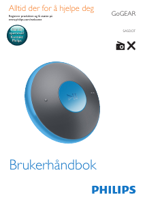 Bruksanvisning Philips SA5DOT02BN GoGear MP3-spiller