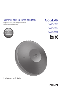 Rokasgrāmata Philips SA5DOT02KNS GoGear Mp3 atskaņotājs