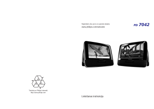 Rokasgrāmata Philips PD7042 DVD atskaņotājs