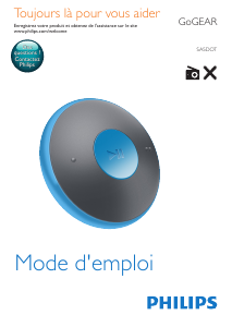 Mode d’emploi Philips SA5DOT02ONS GoGear Lecteur Mp3