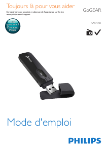 Mode d’emploi Philips SA5MXX02KF GoGear Lecteur Mp3