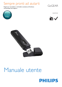 Manuale Philips SA5MXX04KF GoGear Lettore Mp3