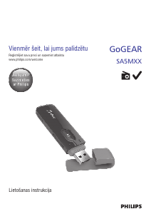 Rokasgrāmata Philips SA5MXX04KF GoGear Mp3 atskaņotājs