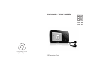 Rokasgrāmata Philips SA6024 GoGear Mp3 atskaņotājs