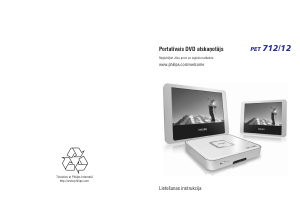 Rokasgrāmata Philips PET712 DVD atskaņotājs