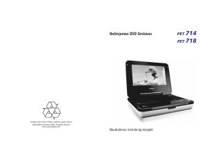 Vadovas Philips PET718 DVD leistuvas