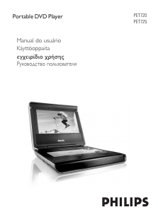 Manual Philips PET725 Leitor de DVD