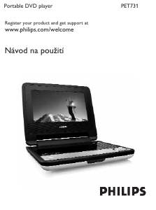 Manuál Philips PET731 Přehrávač DVD