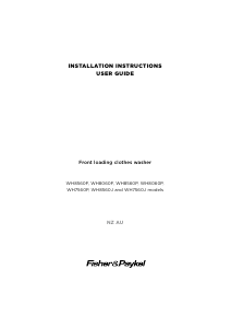 Bruksanvisning Fisher and Paykel WH8560F1 Tvättmaskin