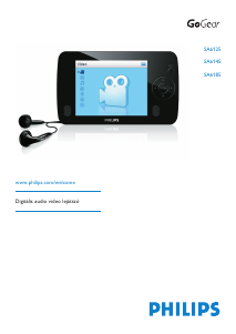 Használati útmutató Philips SA6125 GoGear MP3-lejátszó